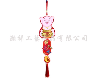 高級繡花立體吊飾N929-12