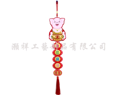 高級繡花吊飾N935-09